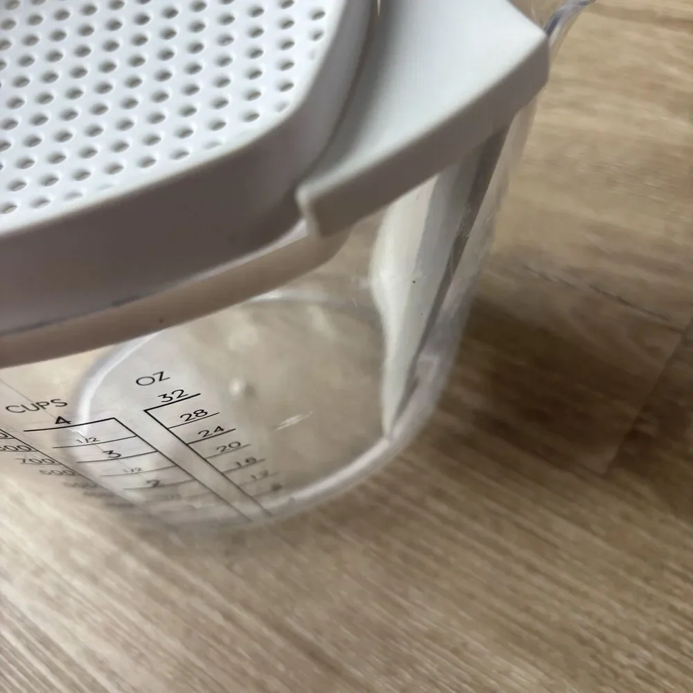 Pampered Chef Fat Gravy Separator Strainer 4 Cup 1L Measuring Pitcher 1188 Box